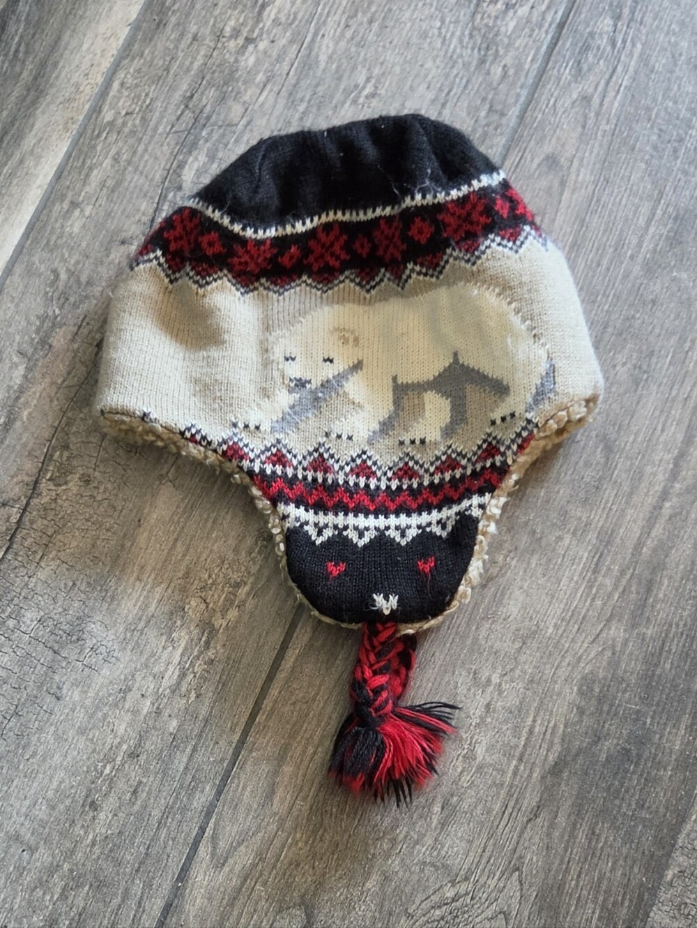 GAP Baby EUC Kids S/M Polar Bear Sweater Hat